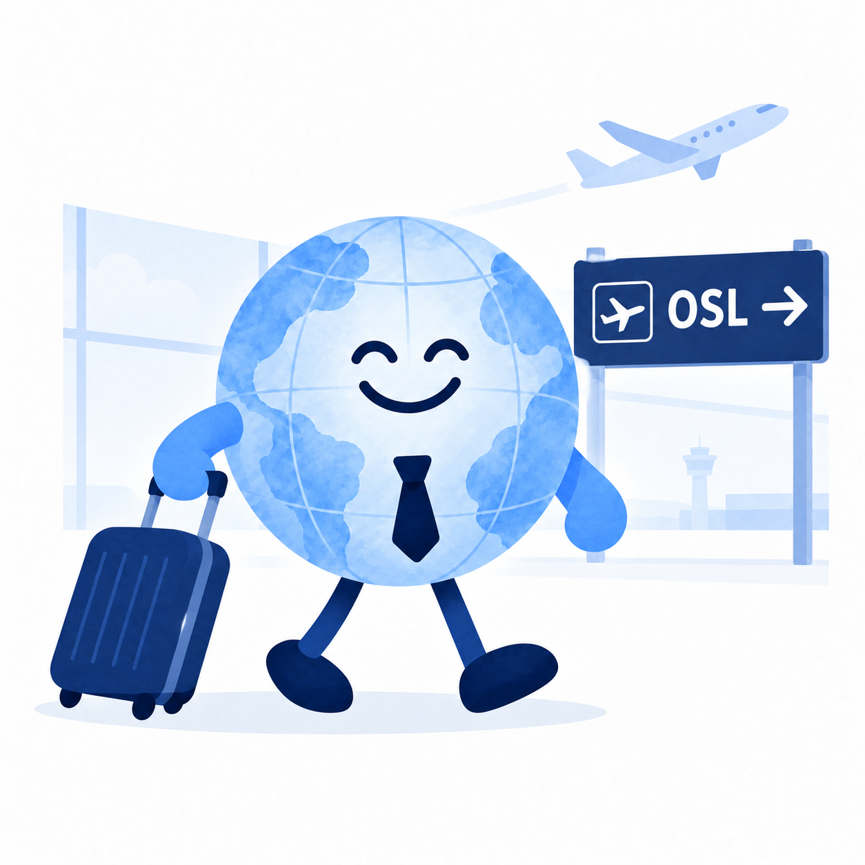 Network Norths globusfigur på vei til Oslo